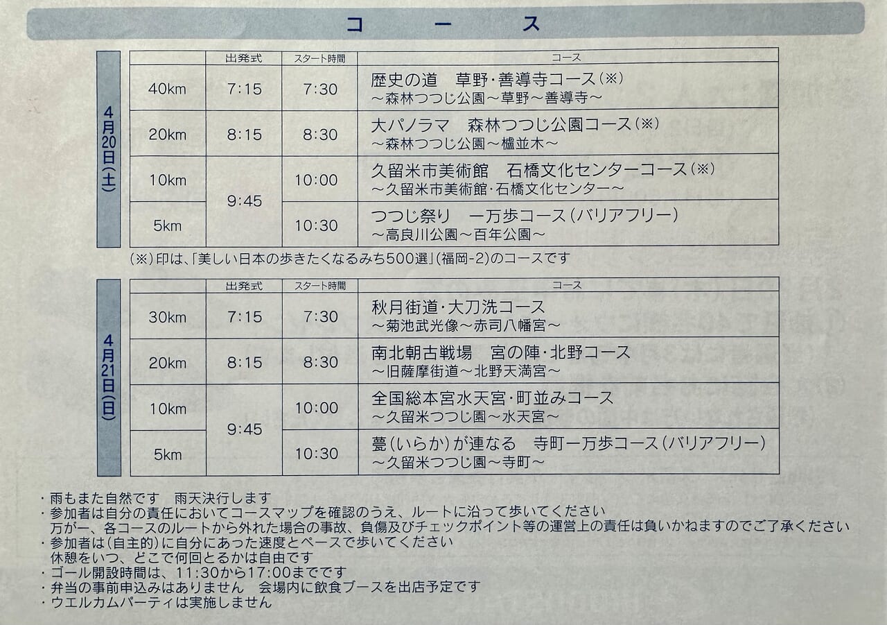 2024年第27回久留米つつじマーチ