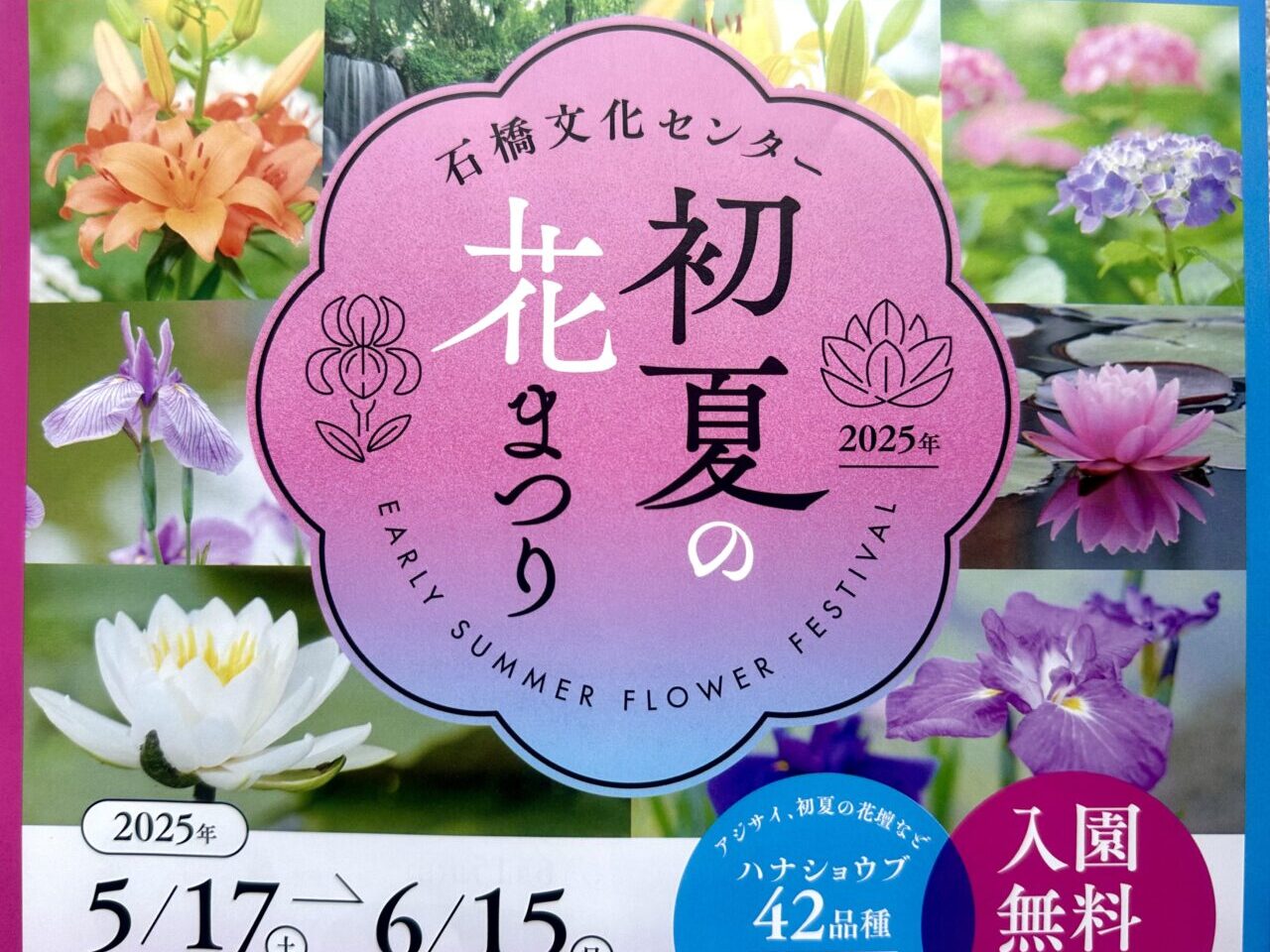 2025年石橋文化センター 初夏の花まつり