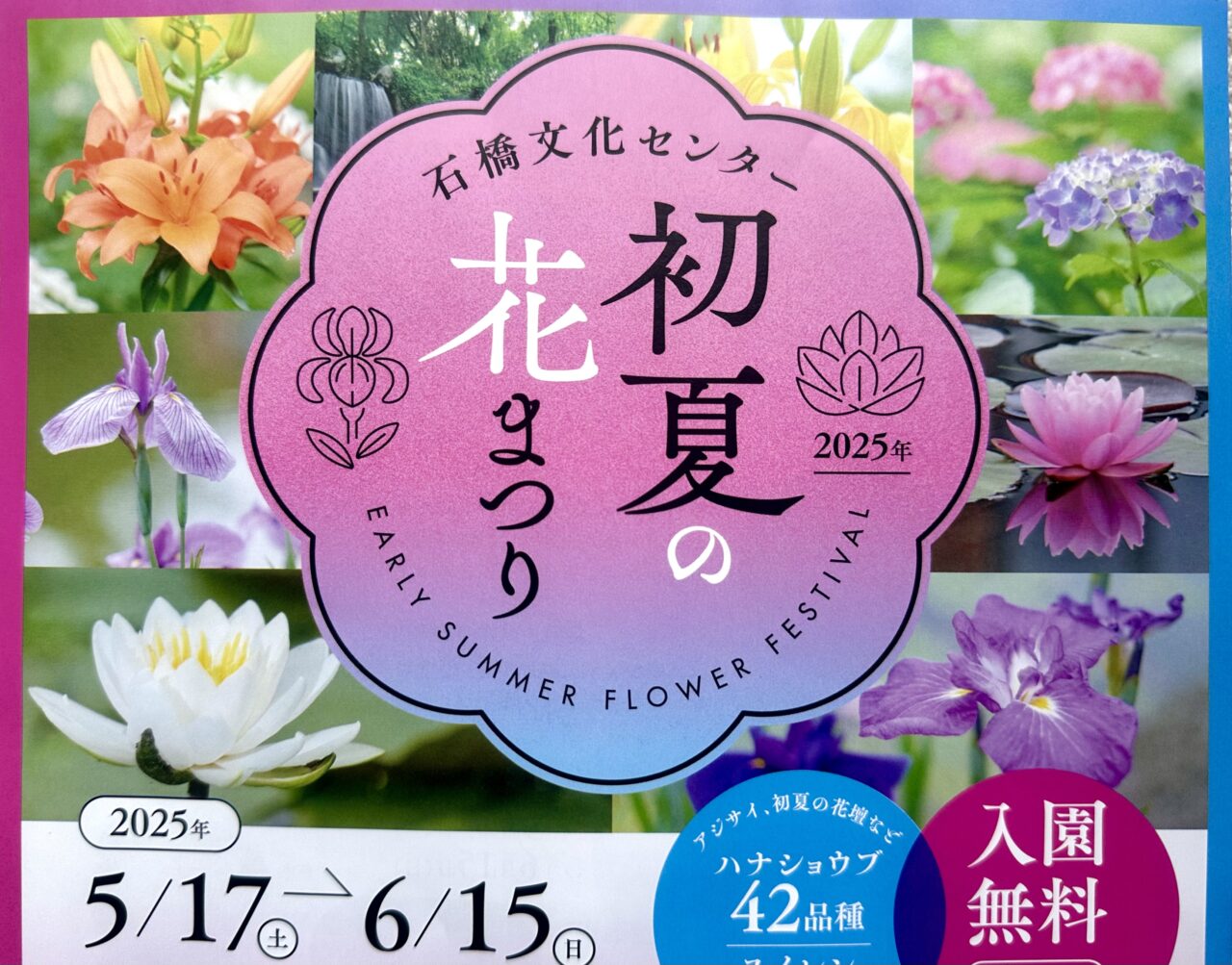 2025年石橋文化センター 初夏の花まつり