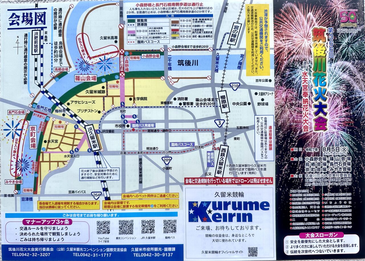 2025年水の祭典 久留米まつりと筑後川花火大会のまとめ