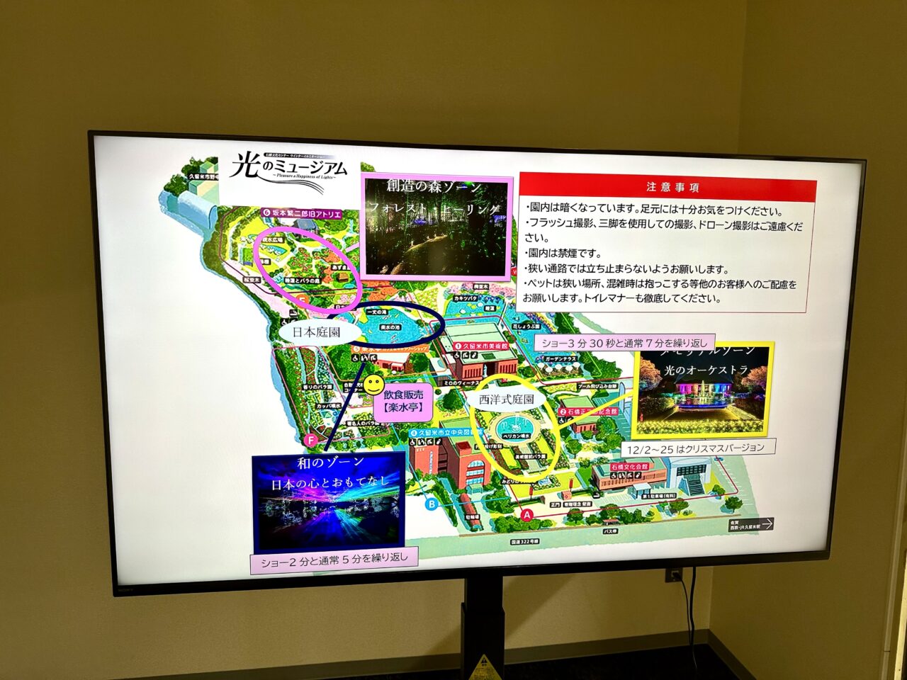 2025年石橋文化センターウインターイルミネーション「光のミュージアム」