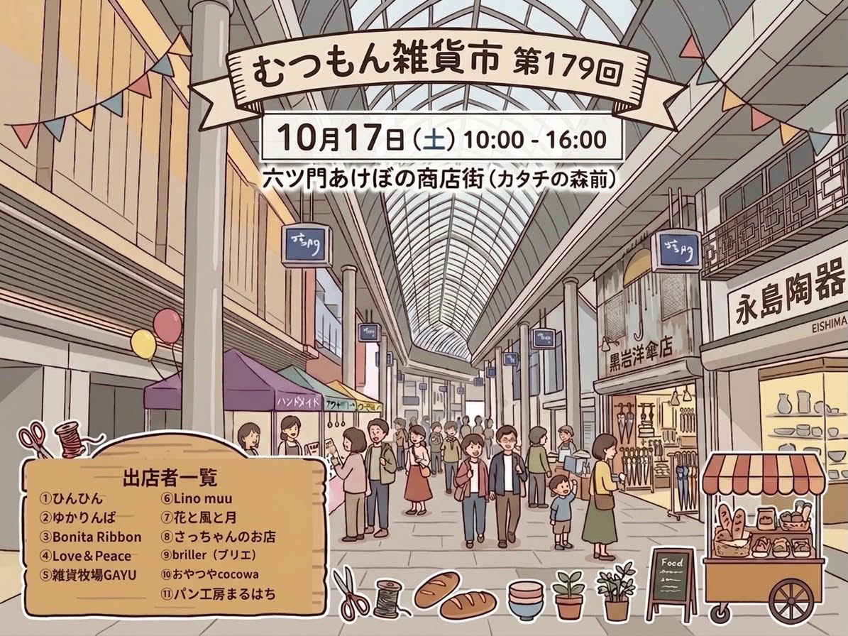 2026年第179回むつもん雑貨市