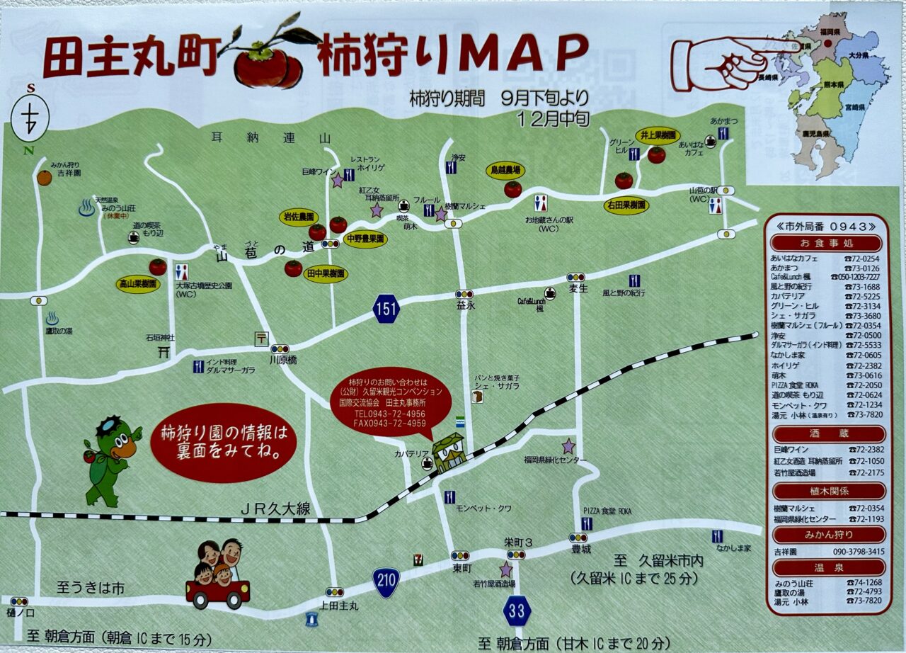 2026年久留米市田主丸の柿狩り
