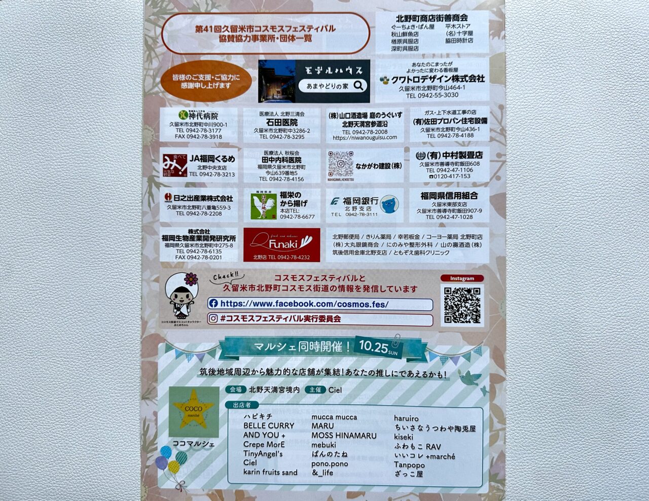2026年第41回 久留米市コスモスフェスティバル
